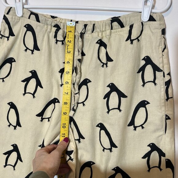 Hanna Andersson Women’s Penguin Cotton Flannel Pajama Pant Holiday Adult Small - Picture 6 of 13